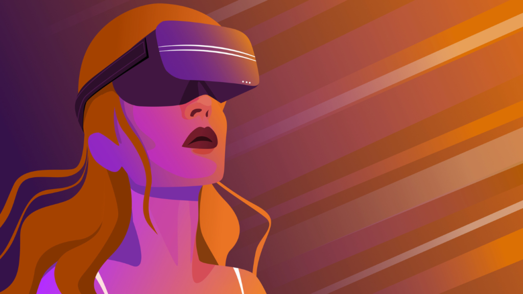 Event images (1280x720) (1) Cartoon lady with virtual reality googles on